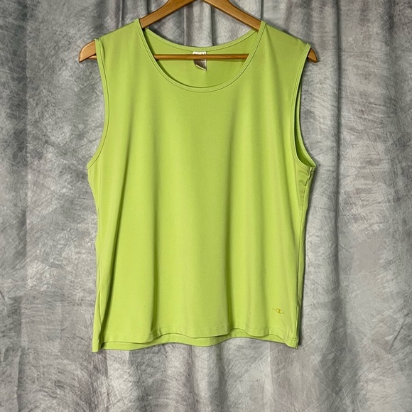 Champion Lime Green Sleeveless Tank Top - XL - Picture 5 of 9